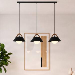 Lampada a sospensione Funda Luminex, dimmerabile, Nero, Soggiorno / Sala da pranzo, Metallo, Scandinavo, Lampada a sospensione