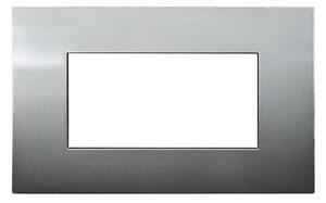 Placca 4 moduli 504 in plastica bronzo compatibile anche con Vimar Arké