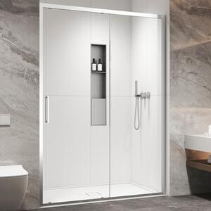 Kamalu porta doccia scorrevole 120cm altezza 200cm finitura cromo | kz4000