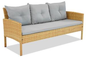 Divano in tecnorattan a 3 posti Bari Garden Point beige