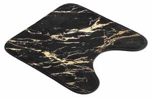Tappetino per il bagno nero/dorato 45x45 cm Aquamarbre – douceur d'intérieur