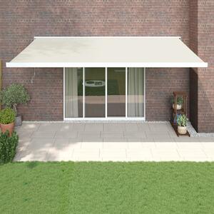 Outsunny Tenda da Sole da Esterno Balcone a Parete Avvolgibile  Impermeabile, Arancione e Bianco, 3×2.5m arancione e bianco 300 × 250cm