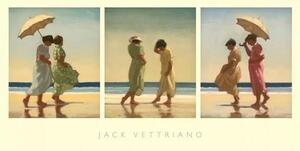 Stampa d'arte Summer Days Triptych, Jack Vettriano