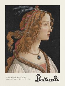 Riproduzione Simonetta Vespucci - Sandro Botticelli, (30 x 40 cm)