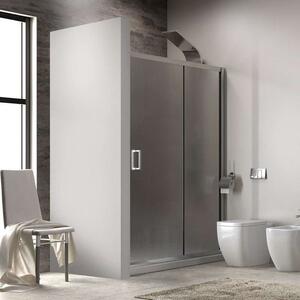 Porta per doccia a nicchia 120cm altezza 180cm vetro opaco K410N - KAMALU