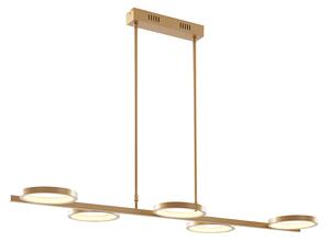 Lampada a sospensione moderna con LED dimmerabile in 3 fasi oro 5 luci - Vivé