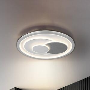 Globo Plafoniera soffitto Ruiz I, Bianco / Opale, Soggiorno / Sala da pranzo, Metallo, Plafoniera