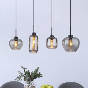 Globo Lampada a sospensione Matt, dimmerabile, Alluminio / Grigio / Zincato, Soggiorno / Sala da pranzo, Vetro, Lampada a sospensione