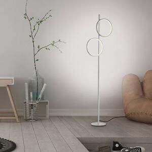 JUST LIGHT. GmbH Lampada da terra Mini-Ritus, Alluminio / Grigio / Zincato, Soggiorno / Sala da pranzo, Metallo, Moderno, Lampada da terra