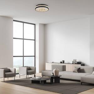 JUST LIGHT. GmbH Plafoniera soffitto Hanni, Nero, Soggiorno / Sala da pranzo, Metallo, Moderno, Plafoniera