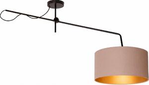 Lampadario a plafone regolabile LED VENICE 1xE27/60W/230V beige/oro