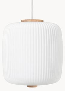 Lampada a sospensione piccola in vetro opale soffiato EK61
