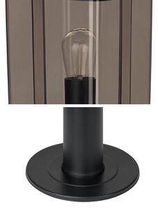 Lampada da esterno 1xE27/60W/230V IP44 nera/marrone fumé