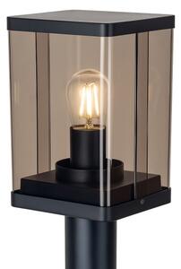 Lampada da esterno 1xE27/60W/230V IP44 nera/marrone fumé
