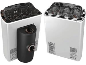 Stufa per sauna Sawo Mini X in acciaio, 3,6 kW, con controllo integrato | modello MX-36NB-Z