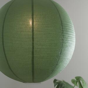 PR Home Lampada a sospensione Haru, dimmerabile, Verde, Soggiorno / Sala da pranzo, Carta / Lunolit / Lunopal, Lampada a sospensione