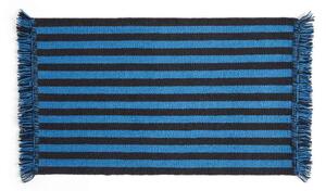 HAY - Stripes and Stripes Wool Rug 95x52 Blue HAY