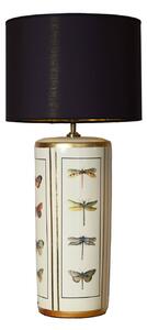 PR Home Lampada da tavolo Lucca, Nero, Soggiorno / Sala da pranzo, Tessuto / Stoffa / Seta, Vintage, Lampada da tavolo