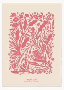 Stampa incorniciata Salmon Rose Garden