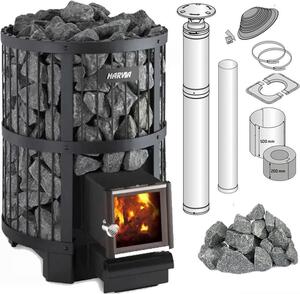 Set per sauna a legna Harvia Legend 240 Sl con pietre e sistema a camino
