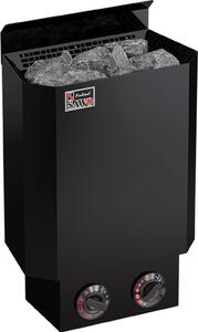 Stufa elettrica Sawo Nordex Mini 3,6 kW, nera | con comandi integrati | NRM-36NB-BL-Z