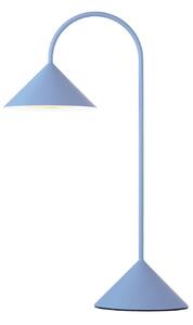FRANDSEN Lampada da tavolo LED ricaricabile Grasp, azzurro, altezza 47 cm dimmerabile, Blu, Metallo, Design