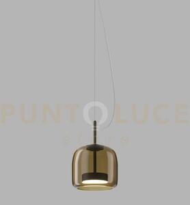Jube sospensione led 13w 2000lm 3000k dimmerabile 1p terra bruciat