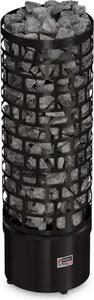 Stufe per sauna Sawo Aries Round Black NB 9,0 kW | controllo esterno necessario | ARI3-90NS-BL-P-C