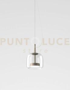 Jube sospensione led 13w 2000lm 3000k dimmerabile 1p cristallo tra