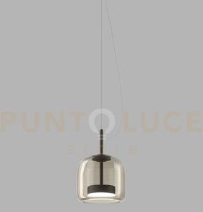 Jube sospensione led 13w 2000lm 3000k dimmerabile 1p fume' traspar