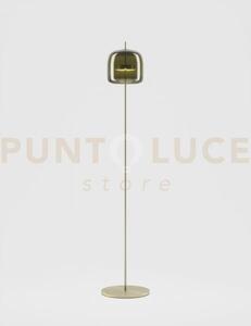 Jube lampada da terra p verde antico trasparente oro satinato 2 l24