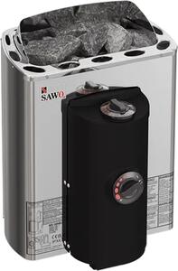 Stufe per sauna Sawo Mini X acciaio 2,3 kW | con comando integrato | MX-23NB-Z