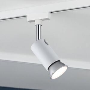 Paulmann URail-Faretto su binario Pure I, bianco opaco, GU10, metallo URail dimmerabile, Bianco / Opale, Soggiorno / Sala da pranzo, Metallo, Moderno
