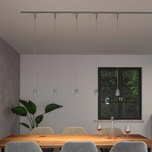 Paulmann URail - Copri lampada a sospensione, cromo opaco, GU10 Cover, dimmerabile, Cromo / Argento, Soggiorno / Sala da pranzo, Plastica, Moderno