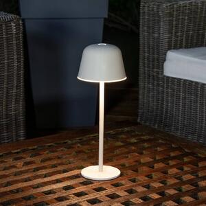 OSRAM lampada LED da tavolo ricaricabile ENDURA STYLE, beige 30 cm IP44 CCT dimmerabile, Crema / Ambra, Alluminio, Moderno