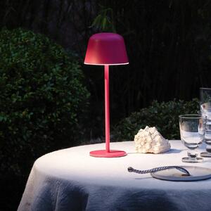 OSRAM lampada LED da tavolo ricaricabile ENDURA STYLE magenta 30 cm IP44 CCT STYLE, dimmerabile, Violetto / Fucsia / Rosa, Alluminio, Moderno
