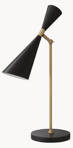 Lampada da tavolo fatta a mano con base in marmo Milos