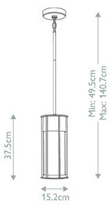 KICHLER Lampada a sospensione Camillo, dimmerabile, Ottone / Oro, Alluminio, Lampada a sospensione