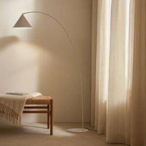 Lampada da terra Triangolo Lindby, Crema / Ambra, Soggiorno / Sala da pranzo, Metallo, Moderno, Lampada da terra