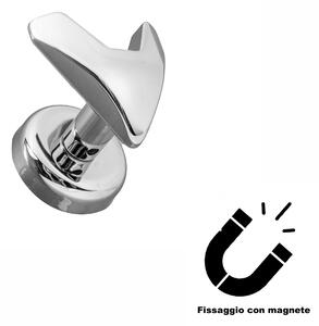 Porta accappatoio/porta asciugamani MAGNETICO Hangy Vip Magnete per Termoarredo Tenuta fino a 3 KG e moderno in metallo