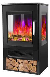 Camino elettrico Vigevee, dimensioni 43,5 x 34 x 74 cm, con termostato e display LCD