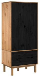 Comodino con cassetti OTTA Nero 76,5 x 53 x 172 cm