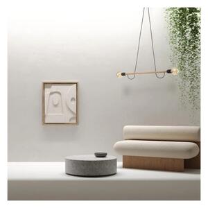 Lampadario su cavo HELIX 2xE27/15W/230V nero/pino