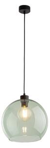 Lampada a sospensione su cavo CUBUS 1xE27/15W/230V nero/verde fumé