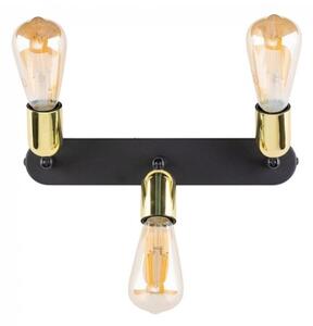 Faretto TOP 3xE27/15W/230V nero/oro