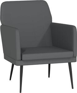 Poltrona Grigio 61x78x80 cm Pelle finta