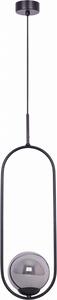 Lampada a sospensione DAVOS nero-grafite 1xE14x40W vetro, dimensioni: 100x18,5x14 cm IP20 Kaja