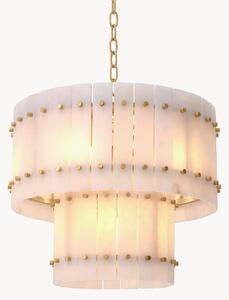 Lampada a sospensione grande in alabastro Ruby