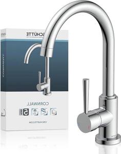 Molla di chiusura per doppio lavabo con rotazione a 360 gradi - finitura cromata