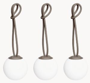 Set di 3 lampade a sospensione portatili a LED da esterno con luce regolabile Bolleke Mini